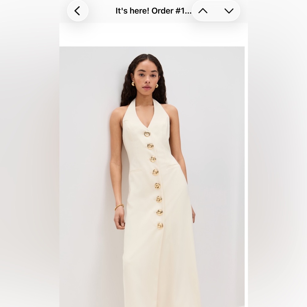 Wolf gang • idira maxi dress in ivory - XS - Picture 6 of 12